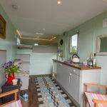 Kitchen Area In Our Vintage Horse Lorry Glamping Pod