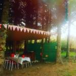 Outdoor Dining Area On Our Glamping Site
