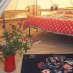 Interior Of The Bell Tent On Our Glamping Site
